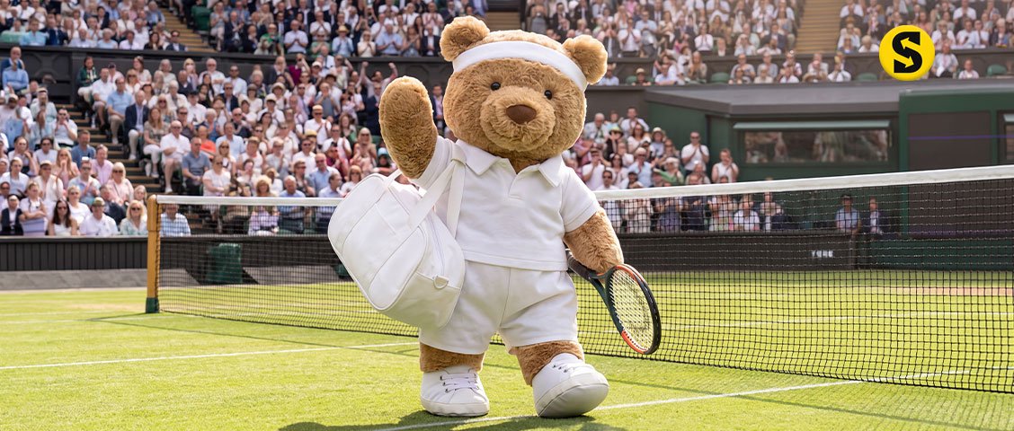 Jellycat erobert Wimbledon mit einer charmanten Tennisanimation